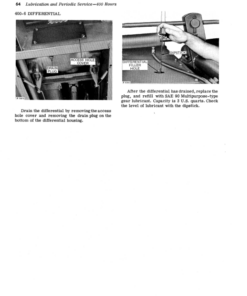 Alternative view of John Deere 600 Hi-Cycle Tractor Operator's Manual (OMN97692)