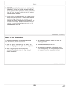 Alternative view of John Deere Harvester 3510 Sugar Cane (060037-) Operator's Manual (OMNW00271)