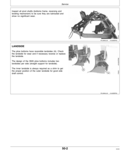 Alternative view of John Deere 3945 Reversible Two-Way Integral Moldboard Plow Operator's Manual (OMP57180)