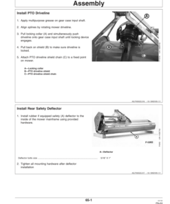 Alternative view of John Deere 360 (-002499), 370 (-002799), 390 (-004599) 300 Series Heavy-Duty Flail Mowers Operator's Manual (OMP57933)