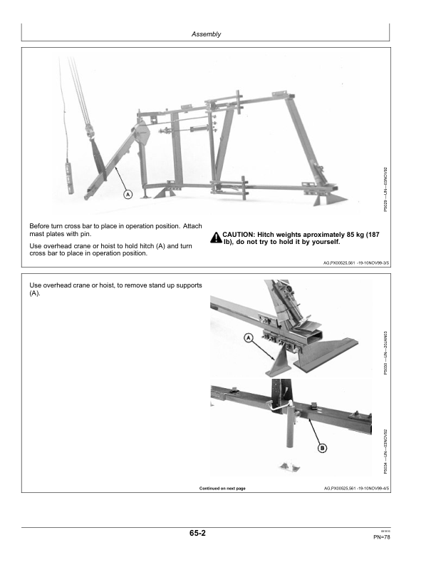 John Deere 670 Disk Harrow Wheel Type Offset (Mexico Edition) Operator's Manual (OMP58240) - Image 2