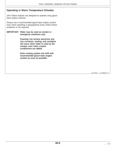 Alternative view of John Deere 7220, 7320, 7520 Open Operator Station Tractors Operator's Manual (OMP70963)