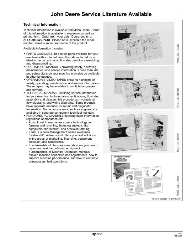 John Deere 1750 MaxEmerge XP Planter (Manufactured in Mexico) Export to South Africa Operator's Manual (OMP72509) - Image 3