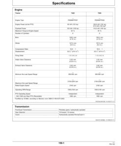 Alternative view of John Deere 7425 & 7525 Tractors Export Edition Operator's Manual (OMP73266)