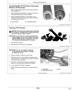 Alternative view of John Deere MX15 Flex-Wing Rotary Cutter Operator's Manual (OMP73915)