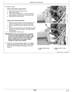 Alternative view of John Deere 609 & 709 Rotary Cutter Operator's Manual (OMP73918)