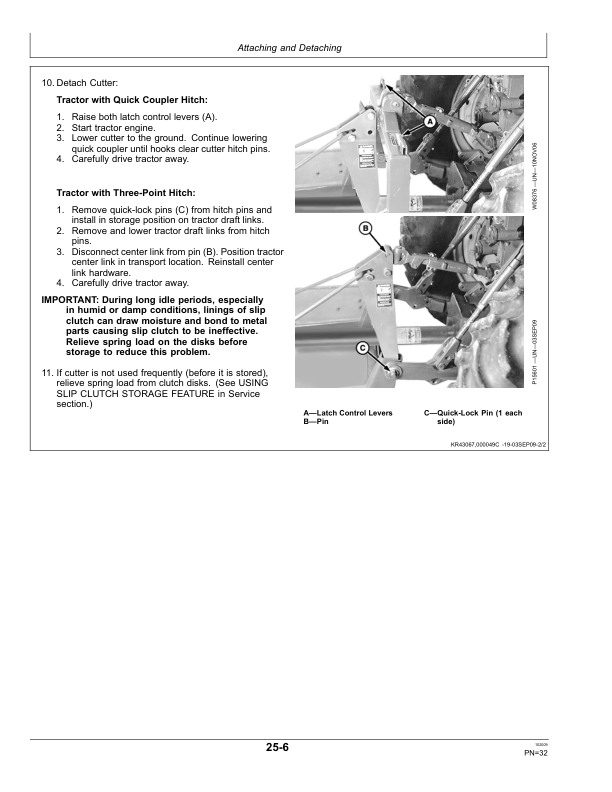 John Deere 609 & 709 Rotary Cutter Operator's Manual (OMP73918) - Image 2