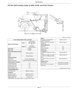 Alternative view of John Deere 673 Loader (Brazilian Edition) Operator's Manual (OMP74050)
