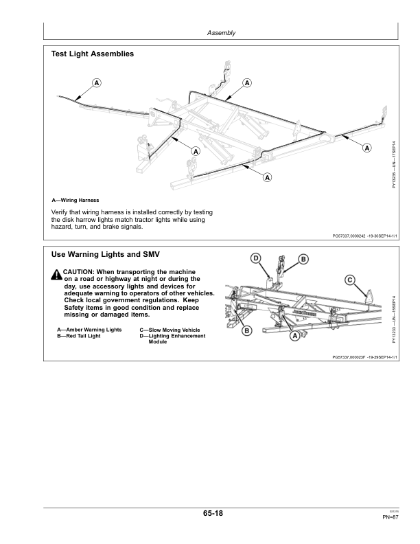 John Deere 670 Disk Harrow Wheel-Type Offset Export Edtion (001001- ) Operator's Manual (OMP75239) - Image 3