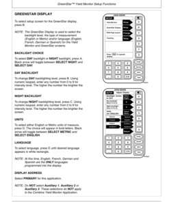 Alternative view of John Deere Greenstar Yield Monitor & Mapping System for 50 Series Combines Operator's Manual (OMPC20021)