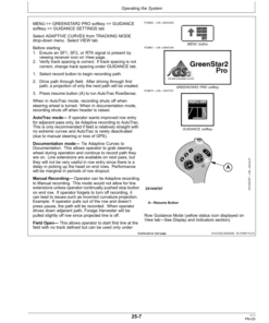 Alternative view of John Deere AutoTrac RowSense SPFH Forage Harvester Operator's Manual (OMPFP10199)