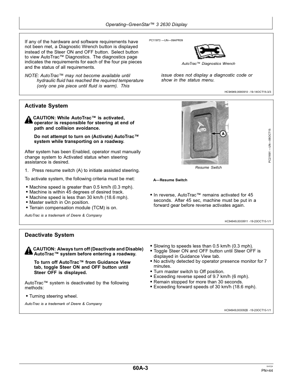 John Deere AutoTrac Controller Operator's Manual (OMPFP15866) - Image 2