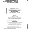 John Deere JDLink Modular Telematics Gateway3G, Service ADVISOR Remote & Ethernet Switch Operator's Manual (OMPFP17546)
