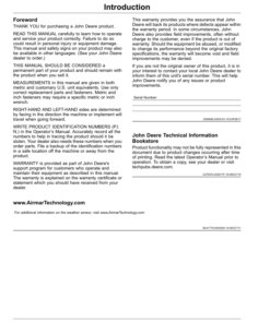 Alternative view of John Deere Mobile Weather (S.N. PCXL01A or B) Operator's Manual (OMPFP19011)