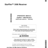 John Deere StarFire 3000 Receiver Operator's Manual (OMPFP21005)