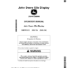 John Deere G5e Display Operator's Manual (OMPFP25132)