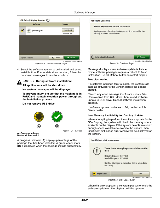 John Deere G5e Display Software Version: 10.29.xxxx-XXX Operator's Manual (OMPFP25537) - Image 2