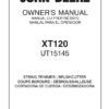 John Deere XT120 String Trimmer/Brushcutter (UT15145) Operator's Manual (OMPS01071)