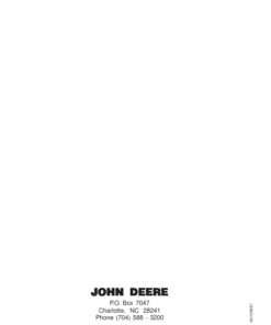 Alternative view of John Deere SE23 Edger (UT22096A) Operator's Manual (OMPS01117)