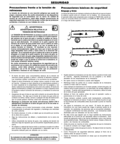 Alternative view of John Deere CS36, CS40 Chain Saws Operator's Manual (OMPS04118)