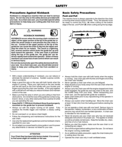 Alternative view of John Deere CS71, CS81 Chain Saws Operator's Manual (OMPS04120)