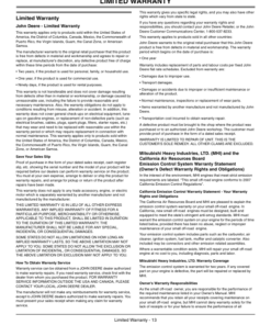 Alternative view of John Deere XT140LE Brushcutter (UT15226) Operator's Manual (OMPS05083)