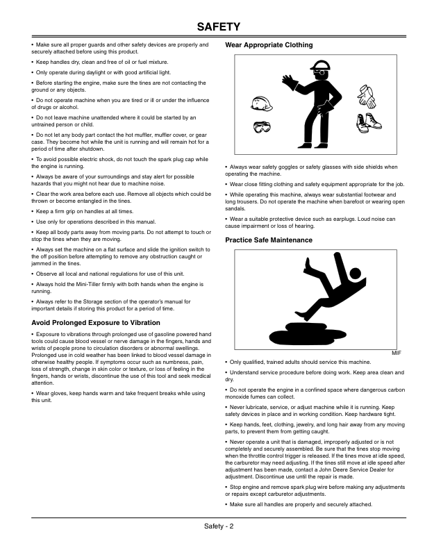 John Deere MTA6 Mini-Tiller Attachment Operator's Manual (OMPS10450) - Image 2