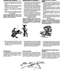 Alternative view of John Deere 200CS Chain Saw 14-Inch (UT10793), 16-Inch (UT10777A) Operator's Manual (OMPS16053A)