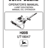 John Deere H20S-Hedge Trimmer (UT18047) Operator's Manual (OMPS16155)
