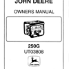 John Deere 250G Generator (UT03808) Operator's Manual (OMPS19836A)