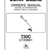 John Deere T30C String Trimmer (UT20661) Operator's Manual (OMPS19858)