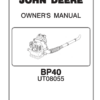 John Deere BP40 Backpack Blower (UT08055) Operator's Manual (OMPS19896)