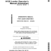 John Deere H120 Loaders Australian Edition (000100-) Operator's Manual (OMPXX10186)