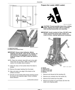Alternative view of John Deere 300E, 400E Loaders Operator's Manual (OMPXX10916)