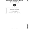 John Deere 741 Self-Leveling Loader Operator's Manual (OMPXX12602)