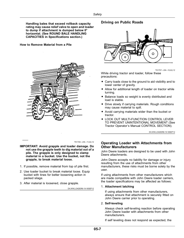 John Deere 700M Loader Operator's Manual (OMPXX12687) - Image 2