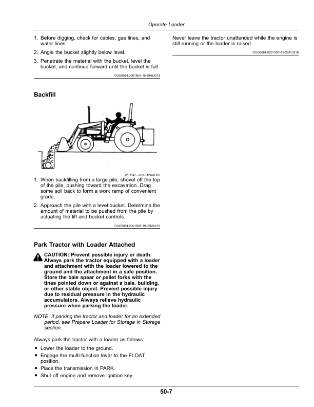 John Deere 120R, 220R Loaders (UK Edition) Non Self-Leveling Loaders (July 2020-) (UK Export Edition) Operator's Manual (OMPXX13996) - Image 2