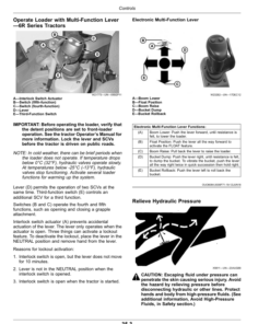 Alternative view of John Deere 600M Loaders Operator’s Manual (Export Edition) Operator's Manual (OMPXX16007)