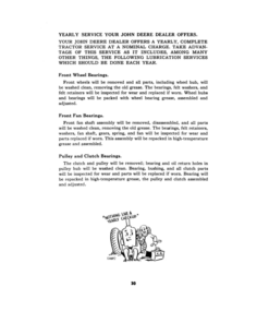 Alternative view of John Deere Model A Series Styled Tractors (584000 - ) Operator's Manual (OMR2001)