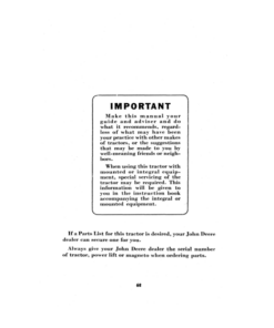 Alternative view of John Deere H Series Tractors Operator's Manual (OMR2011)
