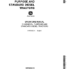 John Deere 70 General Purpose Tractors, Standard Diesel Tractors Operator's Manual (OMR2032)