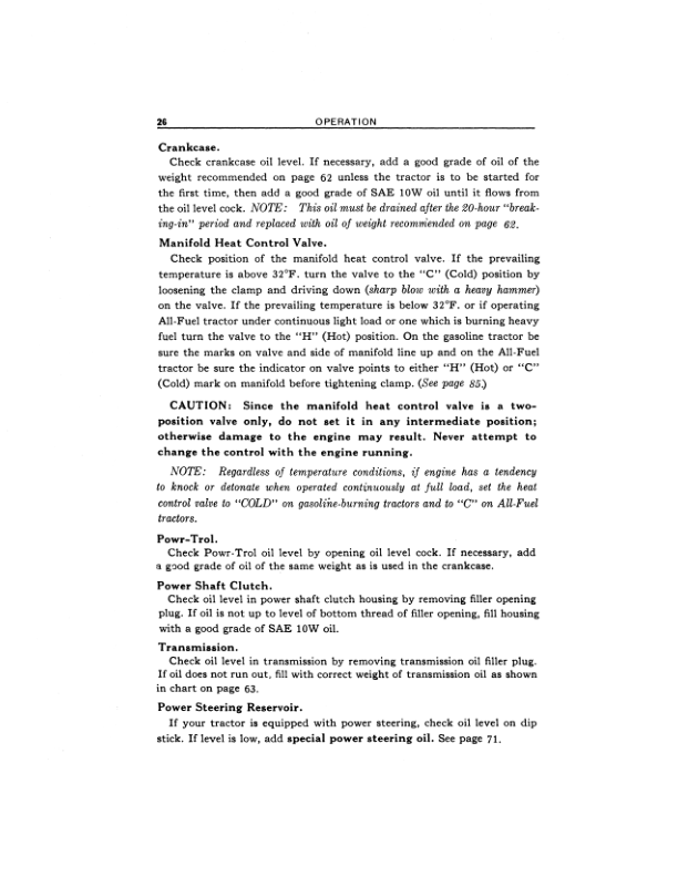 John Deere 70 Series Tractors Operator's Manual (OMR2035) - Image 2