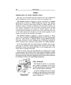 Alternative view of John Deere Model 70 Standard Tractor Operator's Manual (OMR2036)
