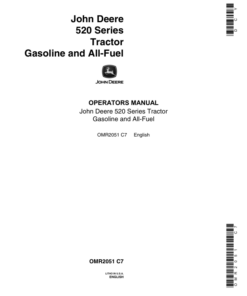 John Deere 520 Tractor - Gas & All Fuel Operator's Manual (OMR2051)