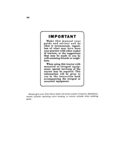 Alternative view of John Deere 520 LP-Gas Tractor Operator's Manual (OMR2052)