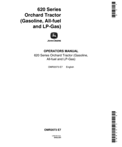 John Deere 620 Utility Tractor, Grove & Orchard Operator's Manual (OMR2073)