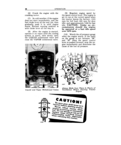 Alternative view of John Deere 520 Tractor, LP-Gas Operator's Manual (OMR2075)