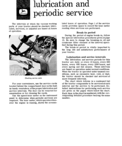 Alternative view of John Deere 3010 Row Crop & Standard Tractor Operator's Manual (OMR28871)