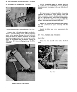 Alternative view of John Deere 8020 4-Wheel Drive Tractor Operator's Manual (OMR37261)
