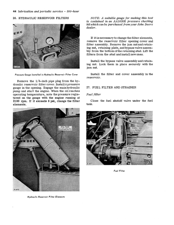 John Deere 8020 4-Wheel Drive Tractor Operator's Manual (OMR37261) - Image 2